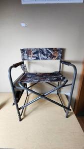 lot 104 image: Camp Director Chair with Side Table - New