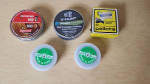 lot 112 image: Crosman Copperhead, Stoeger X-Hunt, and Panda Pellets