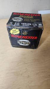lot 128 image: Winchester Drylok 12 Gauge High Velocity Steel Shot 3 12, BB Shot