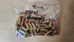 lot 143 image: Lot of 50 Rounds of 9mm