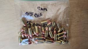 lot 144 image: Lot of 50 Rounds of 9mm