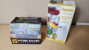 lot 158 image: Work Sharp Knife Sharpener and Continental Electric Can Opener