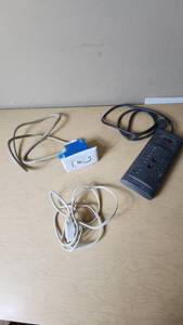 lot 165 image: Belkin Surge Protector, Electrical Outlet Box, and Extension Cord