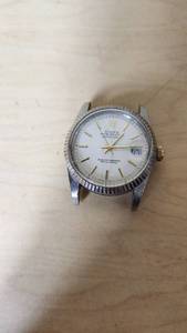 lot 194 image: Rolex Oyster Perpetual Datejust Watch Case without Band - Parts or Repair