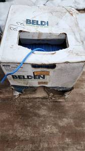 lot 212 image: Belden 2412 006A1000 Ethernet Cable and Black Wire Spool