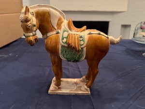 lot 68 image: Tang Dynasty Style Sancai Glazed Pottery Horse