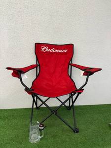 Budweiser Collapsible Chair & Mug with Bell