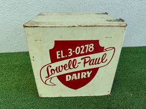 Lowell-Paul Dairy Wood Delivery Drop Box