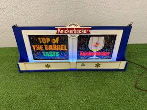 Ruppert Knickerbocker Beer Light Up Sign