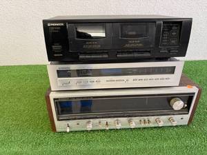Pioneer Electronics - CT-W103 Double Cassette Deck, TX-D1000Digital Tuner & Model SX-838 Receiver