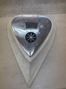 Vintage Chrome Ball Return Air Vent Salvage From Bowling Alley