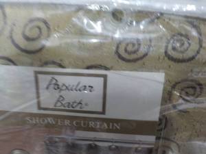 lot 23 image: Popular Bath Miramar Shower Curtain...