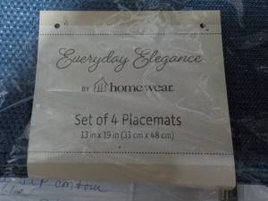 lot 43 image: Everyday Elegance set of 4 placemat...