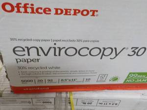 lot 66 image: Office Depot Envirocopy 30 White 50...