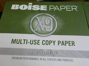 lot 76 image: Boise 5000 Sheets White 8.5 x 11 C...