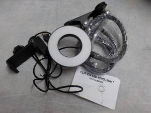 lot 83 image: Clip on LED Ring Light...