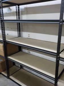 lot 105 image: Metal Shelving Unit 4 ft x 6 ft x 1...