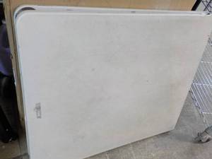 lot 131 image: Collapsible 6 ft Table - not in per...