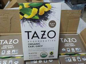 lot 134 image: 6 Boxes Tazo 16 bags each Black Tea...