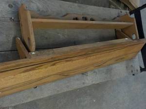 lot 244 image: 2 Wall Wood Shelves...
