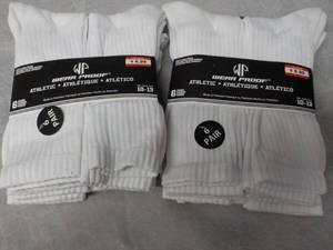 lot 250 image: 12 pair Wear Proof White Athletic S...