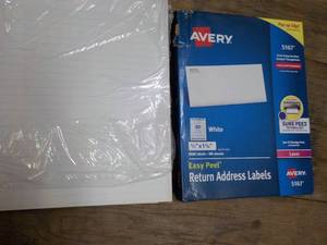 lot 157 image: Writing Papers and 8000 Avery Retur...