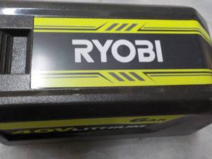 lot 169 image: Ryobi Battery 6ah 40V Litium...