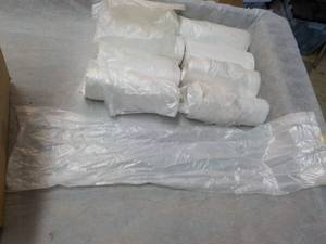 lot 190 image: 8 Rolls 24 Clear Trash Liners...