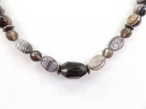 lot 23 image: .925 Sterling Silver Clasp SILPADA Agate Choker Necklace