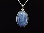 .925 Sterling Silver Labradorite Cabochon Pendant Necklace