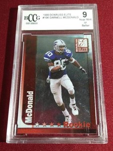 lot 3 image: 1999 Donruss Elite Darnell McDonald Rookie Card - BCCG 9