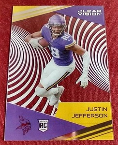 lot 16 image: 2020 Clear Vision Justin Jefferson Acetate Rookie Card