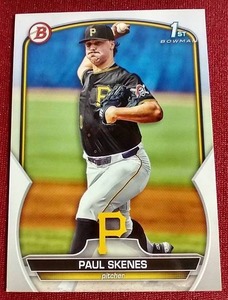 lot 34 image: 2023 Bowman Draft Paul Skenes 1st Bowman Card