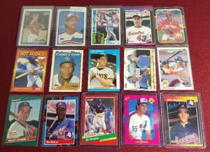 lot 46 image: (10) 80s90s Baseball Rookies - All Stars & HOFers