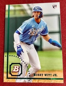 lot 51 image: 2022 Bowman Bobby Witt Jr. Rookie Card