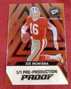 lot 53 image: Press Proof Premium Joe Montana 11 Pre-Production Proof