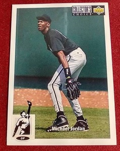 lot 73 image: 1994 Collectors Choice Michael Jordan Baseball Rookie Card