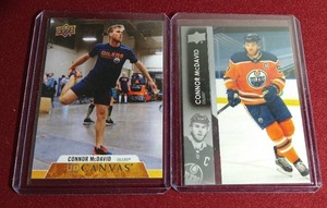 lot 84 image: (2) Connor McDavid Cards