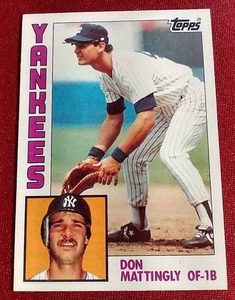 lot 88 image: 1984 Topps Don Mattingly Rookie Card