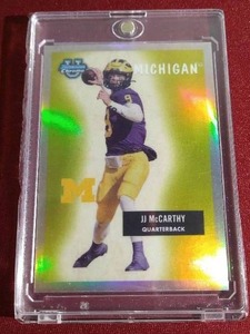 lot 96 image: 2023 Bowman Chrome University JJ McCarthy Refractor