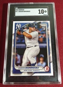 lot 97 image: 2024 Bowman Jasson Rodriguez Rookie Card - SGC 10