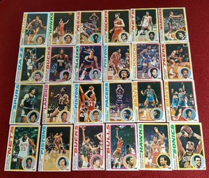 lot 107 image: (24) 1978-79 Topps Basketball Cards