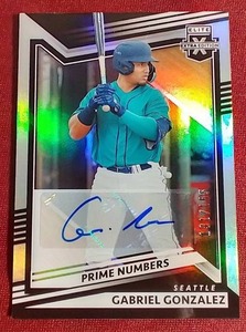 lot 109 image: 2022 Elite Extra Edition Gabriel Gonzalez Autograph Prospect Card - #d165