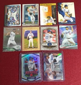 lot 118 image: (10) Clayton Kershaw Cards - Includes Refractor