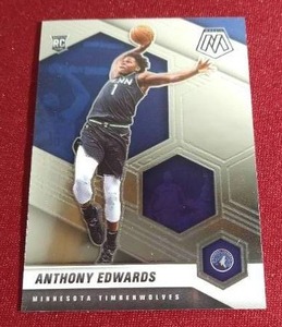 lot 134 image: 2020-21 Mosaic Anthony Edwards Rookie Card
