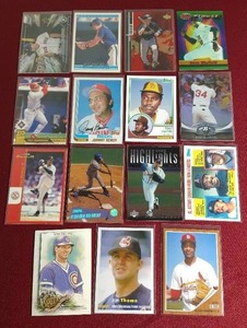 lot 136 image: (15) Baseball Cards - All HOFers