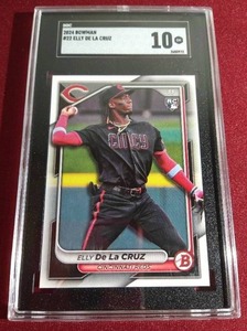 lot 139 image: 2024 Bowman Elly De La Cruz Rookie Card - SGC 10