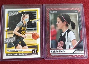 lot 142 image: (2) 2024 Donruss Caitlin Clark Rookie Cards