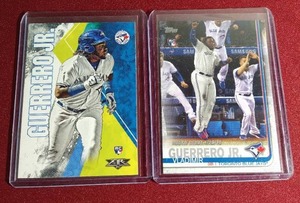 lot 145 image: (2) Vladimir Guerrero Jr. Rookie Cards