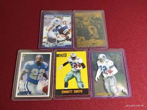 lot 165 image: (5) Emmitt Smith Cards